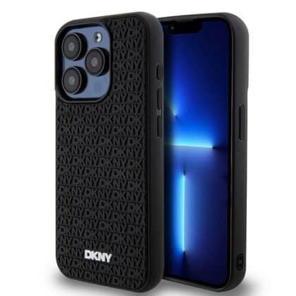 DKNY 3D Rubber Repeat Pattern - θήκη για Apple iPhone 15 Pro Max - Μαύρο