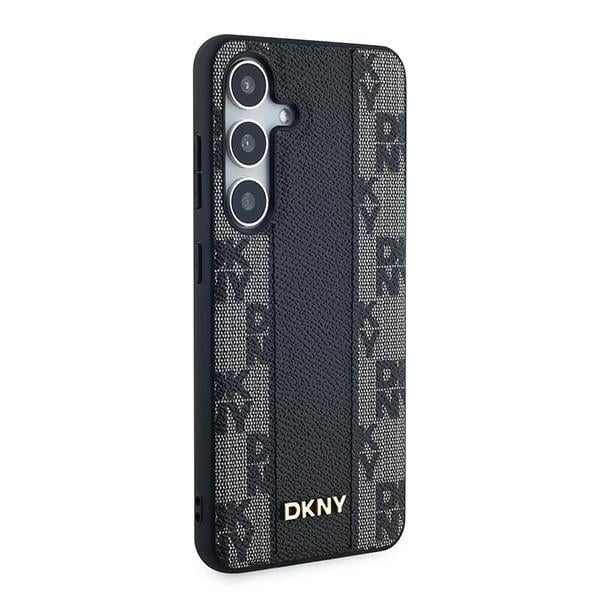 DKNY Leather Checkered Mono Pattern MagSafe - θήκη για Samsung Galaxy S24 - Μαύρο - Image 4