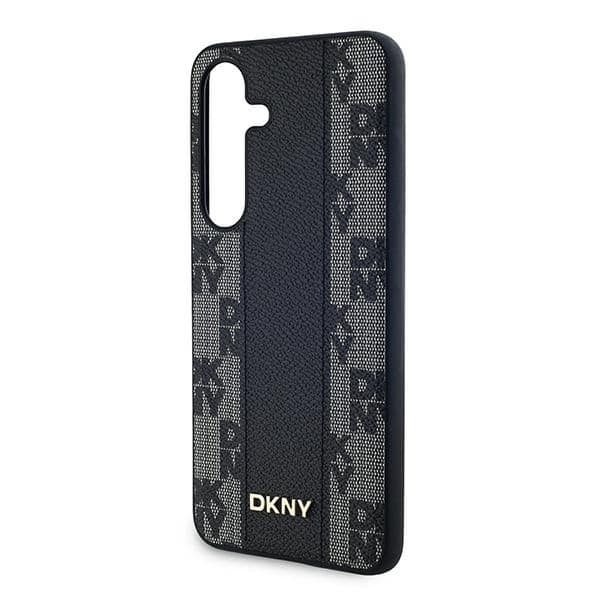 DKNY Leather Checkered Mono Pattern MagSafe - θήκη για Samsung Galaxy S24 - Μαύρο - Image 6
