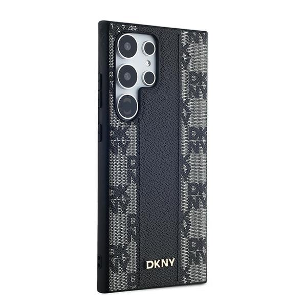 DKNY Leather Checkered Mono Pattern MagSafe - θήκη για Samsung Galaxy S24 Ultra - Μαύρο - Image 4