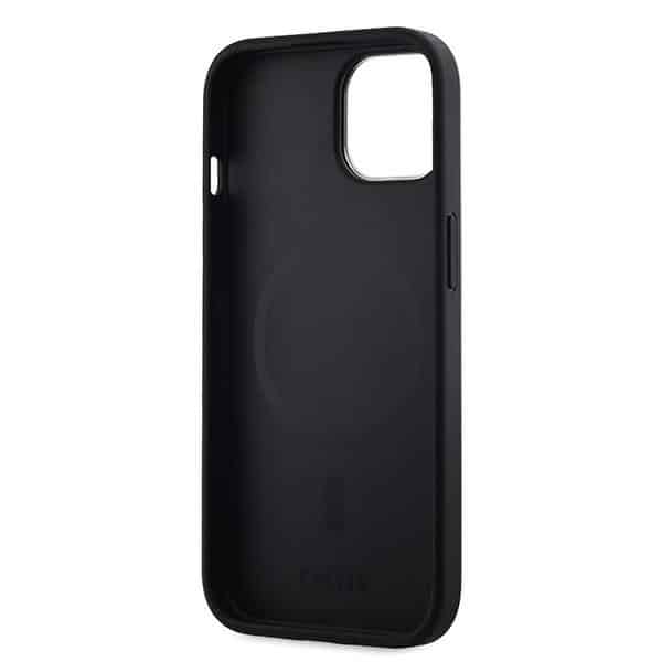 DKNY Leather Checkered Mono Pattern MagSafe - θήκη για Apple iPhone 14 - Μαύρο - Image 7