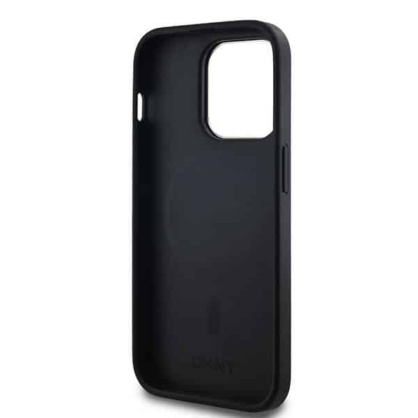 DKNY Leather Checkered Mono Pattern MagSafe - θήκη για Apple iPhone 14 Pro Max - Μαύρο - Image 7