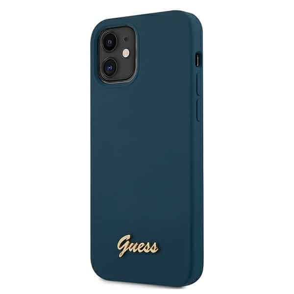 Guess - Metal Logo Script - Apple iPhone 12 mini - Μπλε - Image 2