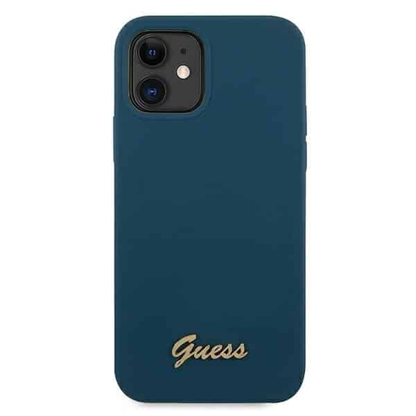 Guess - Metal Logo Script - Apple iPhone 12 mini - Μπλε - Image 3