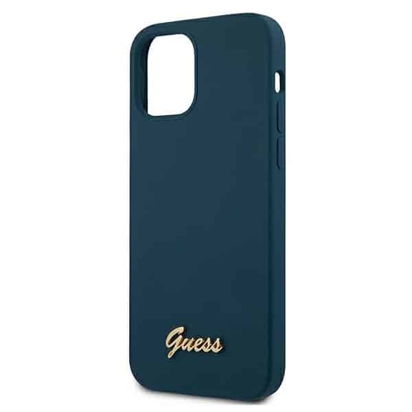 Guess - Metal Logo Script - Apple iPhone 12 mini - Μπλε - Image 6