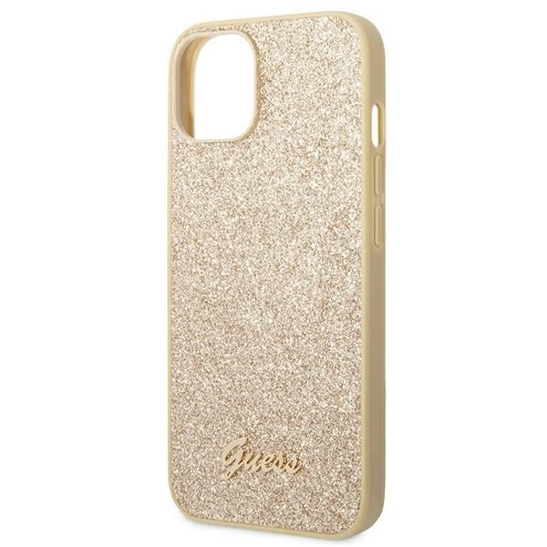 Guess Glitter Script - θήκη για Apple iPhone 14 - Χρυσό - Image 6