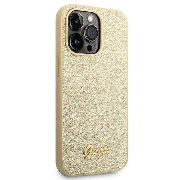 Guess - Glitter Script - Apple iPhone 14 Pro Max - Χρυσό - Image 4