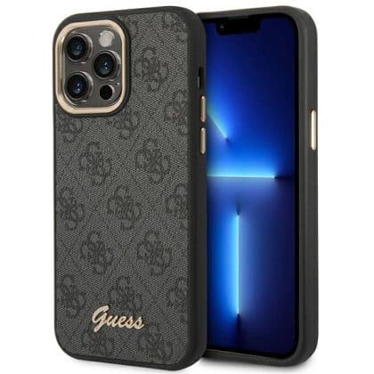 Guess Vintage Gold Logo - θήκη για Apple iPhone 14 Pro Max - Μαύρο