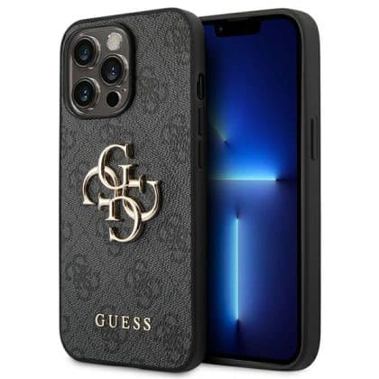 Guess Big Metal Logo - θήκη για Apple iPhone 14 Pro - Γκρι