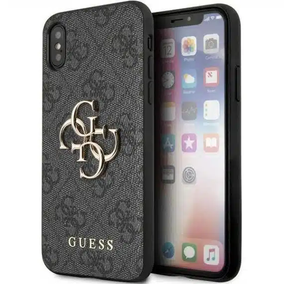 Guess - Big Metal Logo - Apple iPhone XS - Γκρι