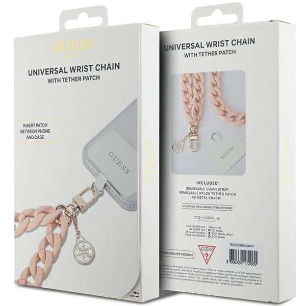 Guess GUOUCBMC4MP Universal Big Hand Strap ροζ/pink Acrylic 4G Charm - Image 2