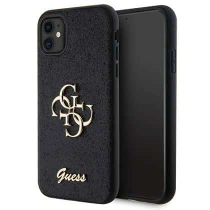 Guess Glitter Script Big - θήκη για Apple iPhone 11 - Μαύρο