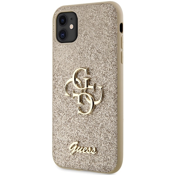 Guess Glitter Script Big - θήκη για Apple iPhone 11 - Χρυσό - Image 2