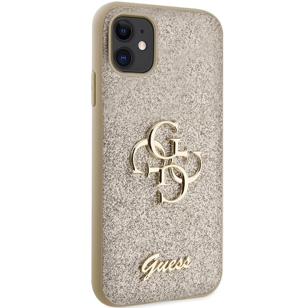 Guess Glitter Script Big - θήκη για Apple iPhone 11 - Χρυσό - Image 4