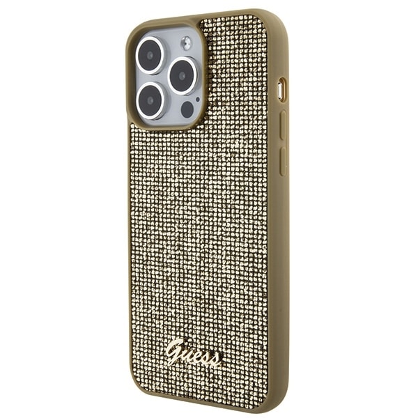 Guess Disco Metal Script - θήκη για Apple iPhone 15 Pro Max - Χρυσό - Image 2