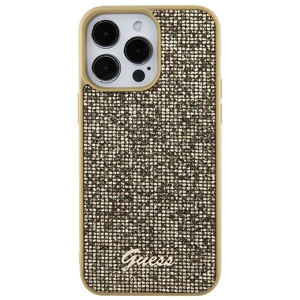 Guess Disco Metal Script - θήκη για Apple iPhone 15 Pro Max - Χρυσό - Image 3