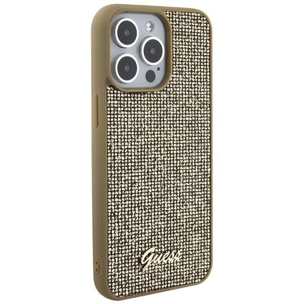 Guess Disco Metal Script - θήκη για Apple iPhone 15 Pro Max - Χρυσό - Image 4