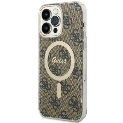 Guess 4G MagSafe - θήκη για Apple iPhone 15 Pro Max - Καφέ