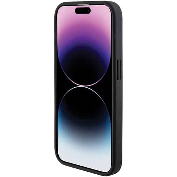 Guess GUHCP15XPGS4TDK iPhone 15 Pro Max 6.7" μαύρο/black hardcase Grip Stand 4G Triangle Strass - Image 6