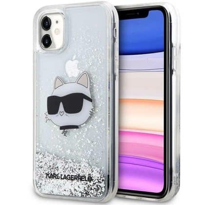 Karl Lagerfeld Glitter Choupette Head - θήκη για Apple iPhone 11/XR - Διάφανο