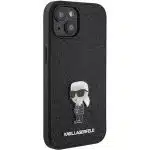 Karl Lagerfeld Fixed Glitter Ikonik Logo Metal Pin - Apple iPhone 15 / 14 13 - Μαύρο - Image 4