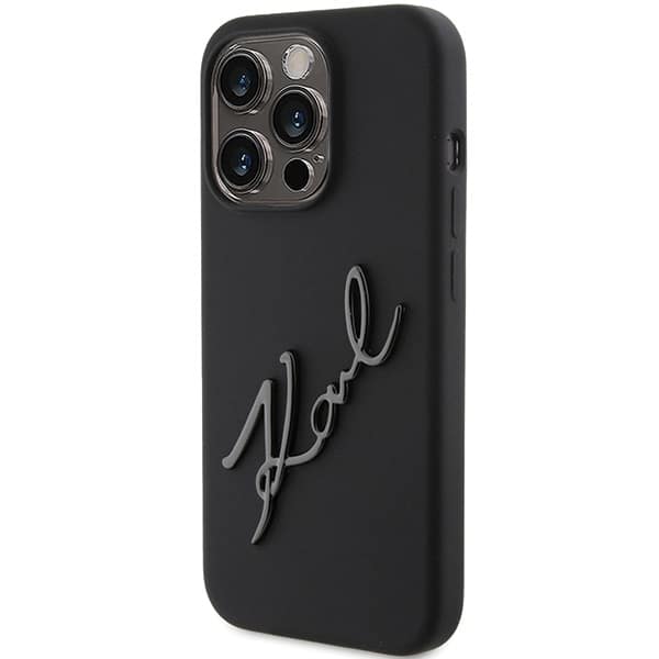 Karl Lagerfeld Silicone Karl Script - θήκη για Apple iPhone 15 Pro - Μαύρο - Image 2