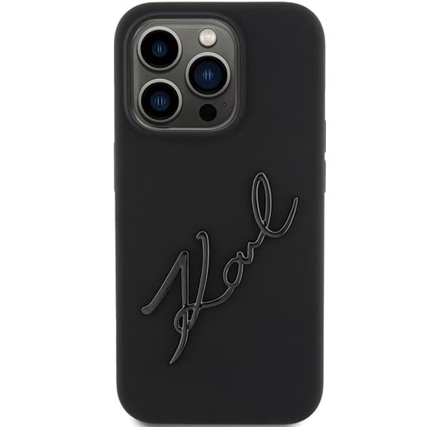 Karl Lagerfeld Silicone Karl Script - θήκη για Apple iPhone 15 Pro - Μαύρο - Image 3