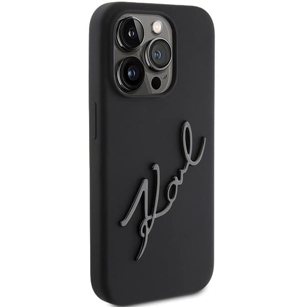 Karl Lagerfeld Silicone Karl Script - θήκη για Apple iPhone 15 Pro - Μαύρο - Image 4