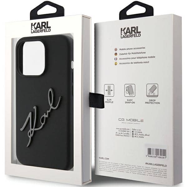 Karl Lagerfeld Silicone Karl Script - θήκη για Apple iPhone 15 Pro - Μαύρο - Image 8