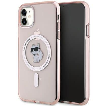 Karl Lagerfeld IML Choupette MagSafe - θήκη για Apple iPhone 11 - Ροζ