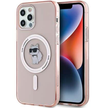 Karl Lagerfeld IML Choupette - θήκη για Apple iPhone 12 / Pro - Ροζ