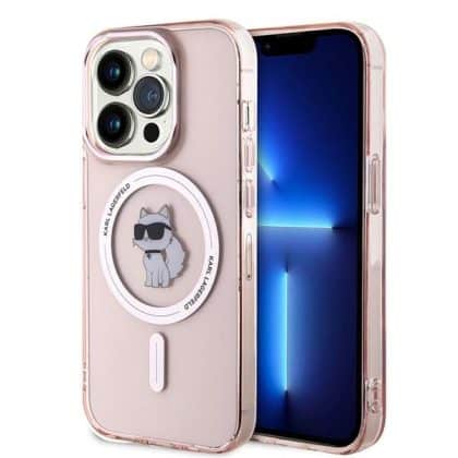 Karl Lagerfeld IML Choupette - θήκη για Apple iPhone 14 Pro Max - Ροζ
