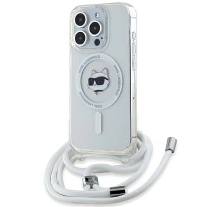 Karl Lagerfeld IML Choupette Head & Cord Magsafe - θήκη για Apple iPhone 14 Pro Max - Διάφανο