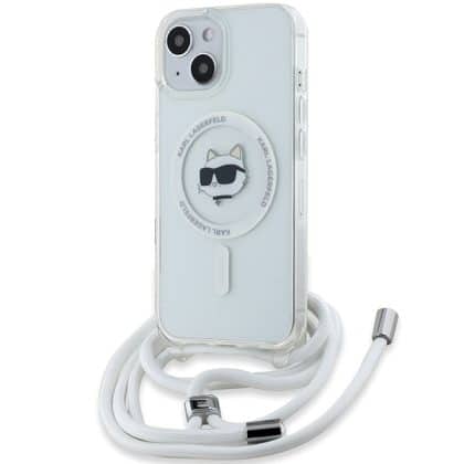 Karl Lagerfeld IML Choupette Head & Cord Magsafe - θήκη για Apple iPhone 15 / 14 13 - Διάφανο