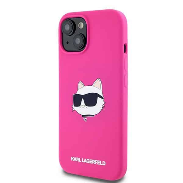 Karl Lagerfeld Silicone Choupette Head MagSafe - θήκη για Apple iPhone 15 Plus / 14 - Ροζ - Image 2