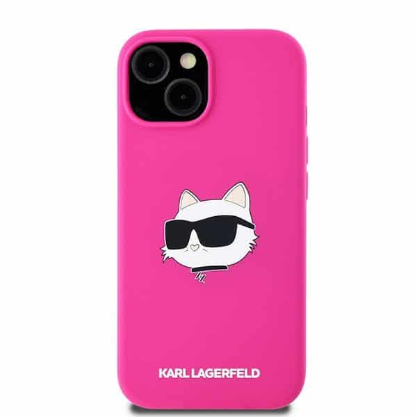 Karl Lagerfeld Silicone Choupette Head MagSafe - θήκη για Apple iPhone 15 Plus / 14 - Ροζ - Image 3