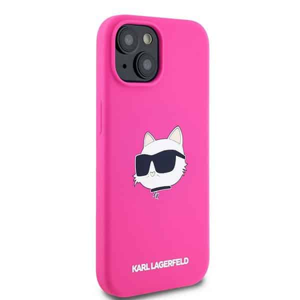 Karl Lagerfeld Silicone Choupette Head MagSafe - θήκη για Apple iPhone 15 Plus / 14 - Ροζ - Image 4