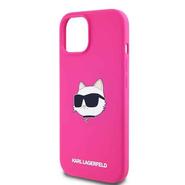 Karl Lagerfeld Silicone Choupette Head MagSafe - θήκη για Apple iPhone 15 Plus / 14 - Ροζ - Image 6
