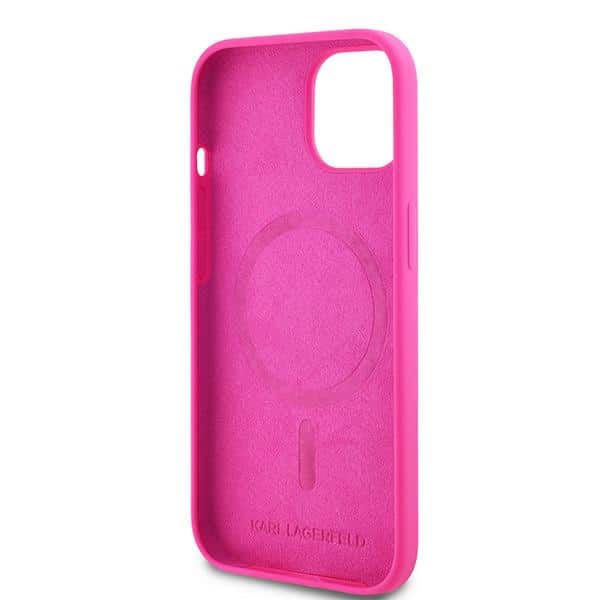 Karl Lagerfeld Silicone Choupette Head MagSafe - θήκη για Apple iPhone 15 Plus / 14 - Ροζ - Image 7