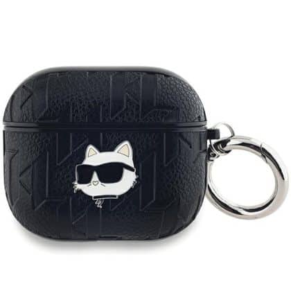Karl Lagerfeld KLA3PGCHPK Θήκη για AirPods 3 Monogram Choupette Head μαύρο