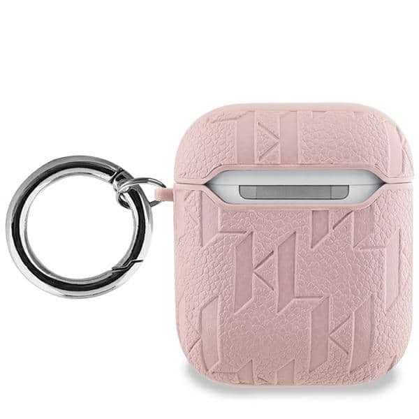 Karl Lagerfeld KLA2PGKCPP Θήκη για AirPods 1/2 ροζ Monogram Karl & Choupette Head - Image 2