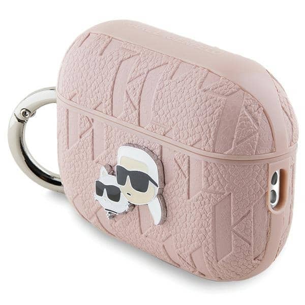 Karl Lagerfeld KLAP2PGKCPP Θήκη για AirPods Pro 2 (2022/2023) Monogram Karl & Choupette Head ροζ - Image 3