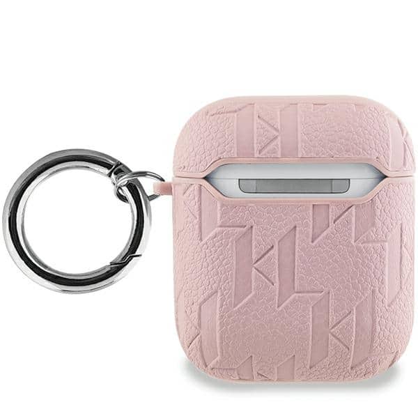 Karl Lagerfeld KLA2PGCHPP Θήκη για AirPods 1/2 ροζ Monogram Choupette Head - Image 2