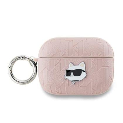 Karl Lagerfeld KLAP2PGCHPP Θήκη για AirPods Pro 2 (2022/2023) Monogram Choupette Head ροζ