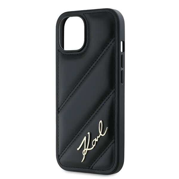 Karl Lagerfeld Diagonal Quilted Script - θήκη για Apple iPhone 14 / 15 13 - Μαύρο - Image 6