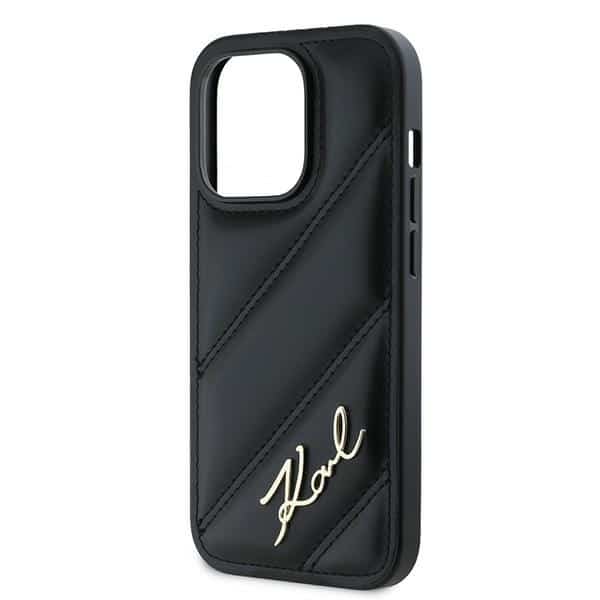 Karl Lagerfeld Diagonal Quilted Script - θήκη για Apple iPhone 14 Pro - Μαύρο - Image 6