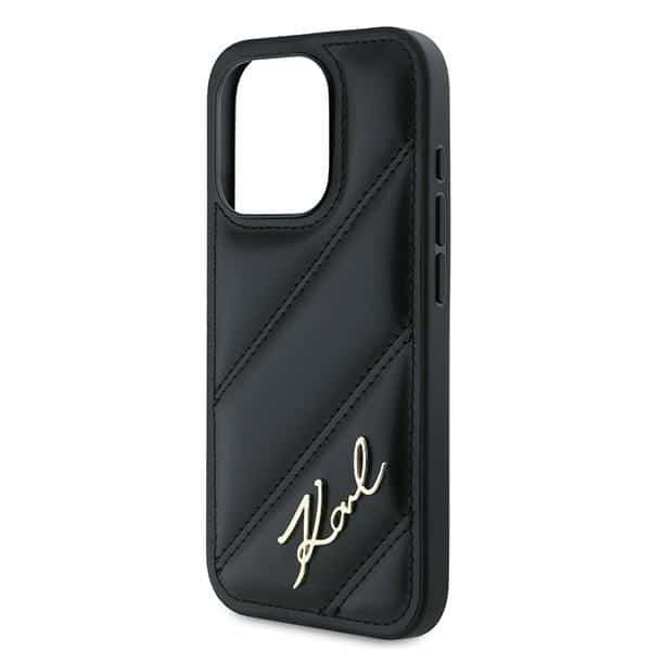 Karl Lagerfeld Diagonal Quilted Script - θήκη για Apple iPhone 15 Pro - Μαύρο - Image 6