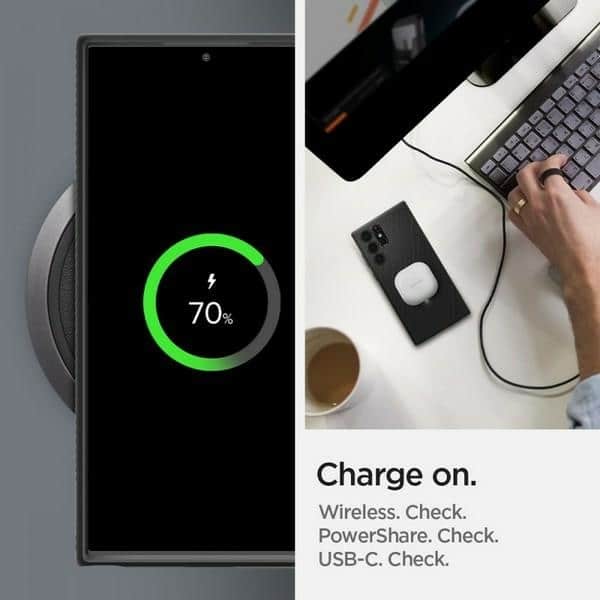 Spigen Liquid Air - θήκη για Samsung Galaxy S22 Ultra - Μαύρο - Image 13