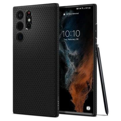 Spigen Liquid Air - θήκη για Samsung Galaxy S22 Ultra - Μαύρο