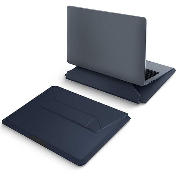 UNIQ θήκη Oslo για laptop 14" σε χρώμα μπλε ναυτικό/γρανάτη - Image 2